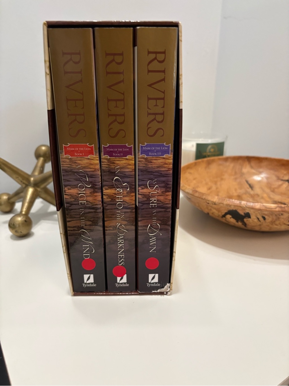 Mark of the Lion 🦁 Rivers Trilogy Boxed Set — 3 books w/Brown Storage Slipcase